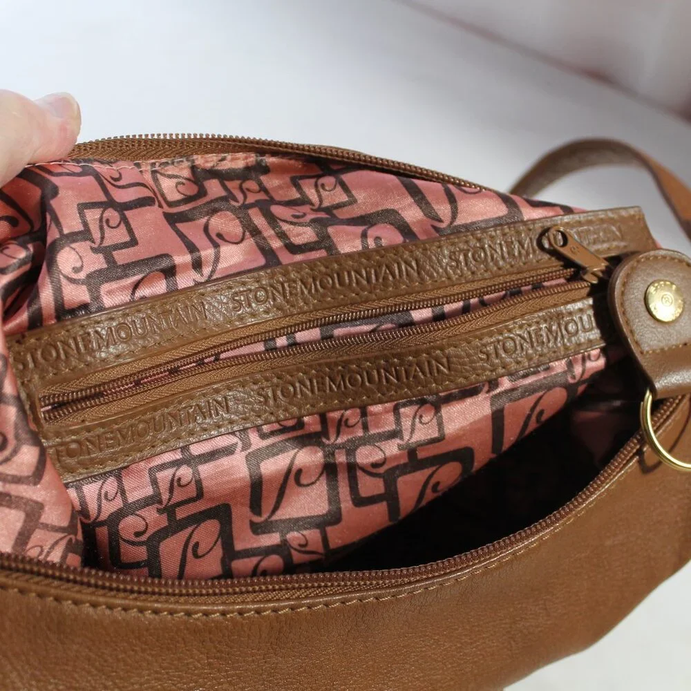 Stone Mountain Brown Leather Hobo Bag